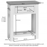 Dorset Painted 1 Drawer Console Table